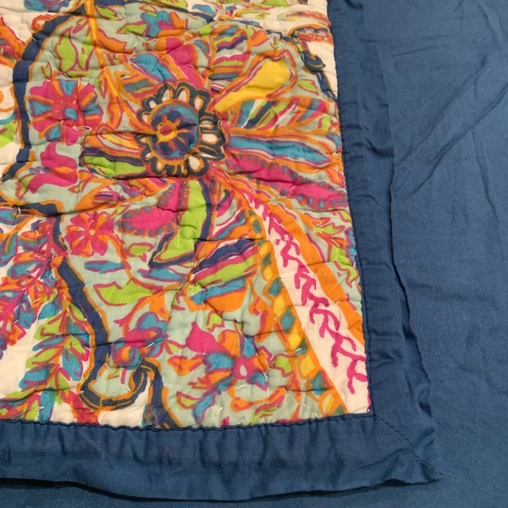 Pottery Barn quilted floral